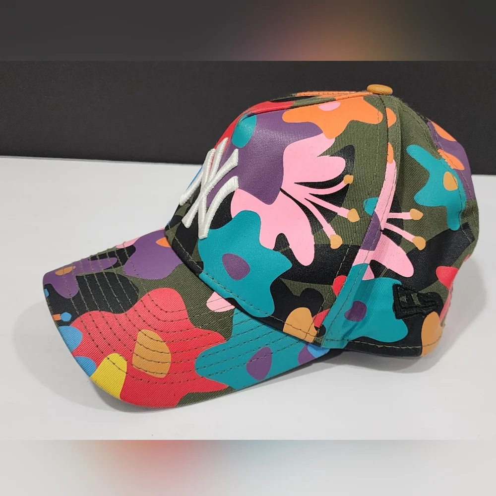 New Era 9FORTY New York Yankees Colorful Camouflage Cap NY Camo Hat - Picture 4 of 13